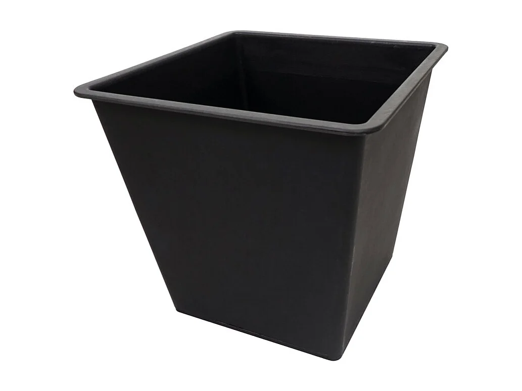 Jardinière HWC-L25 - bac à fleurs - carré 60x33x33cm Outdoor acier acacia bois certifié MVG - brun