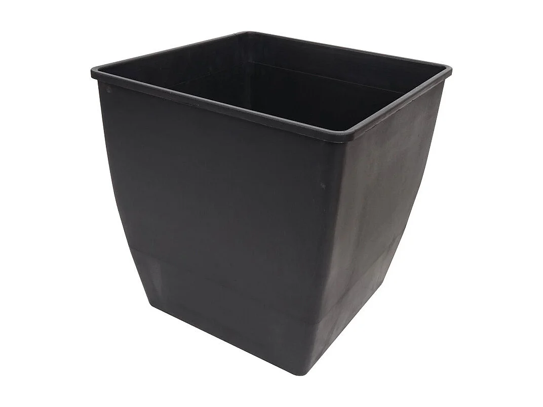 Jardinière HWC-L23 - jardinière surélevée - Outdoor bois d'acacia certifié MVG aluminium - 60x42x42cm brun