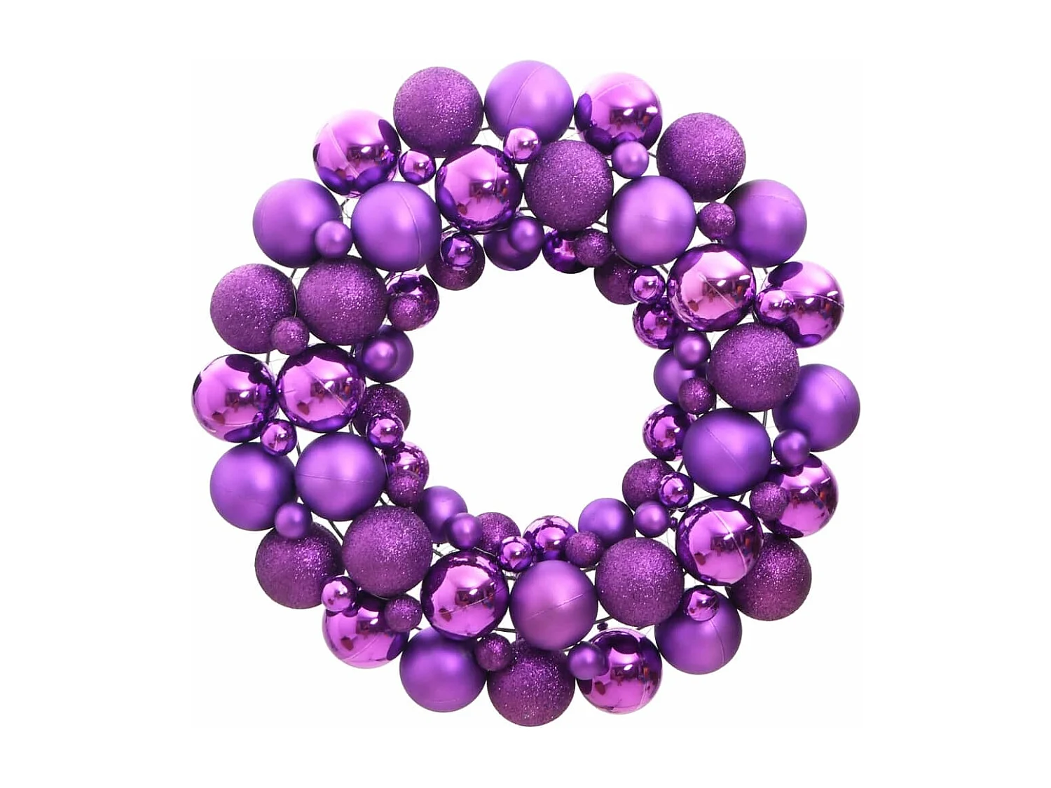 Guirlanda de Natal 45 cm poliestireno roxo