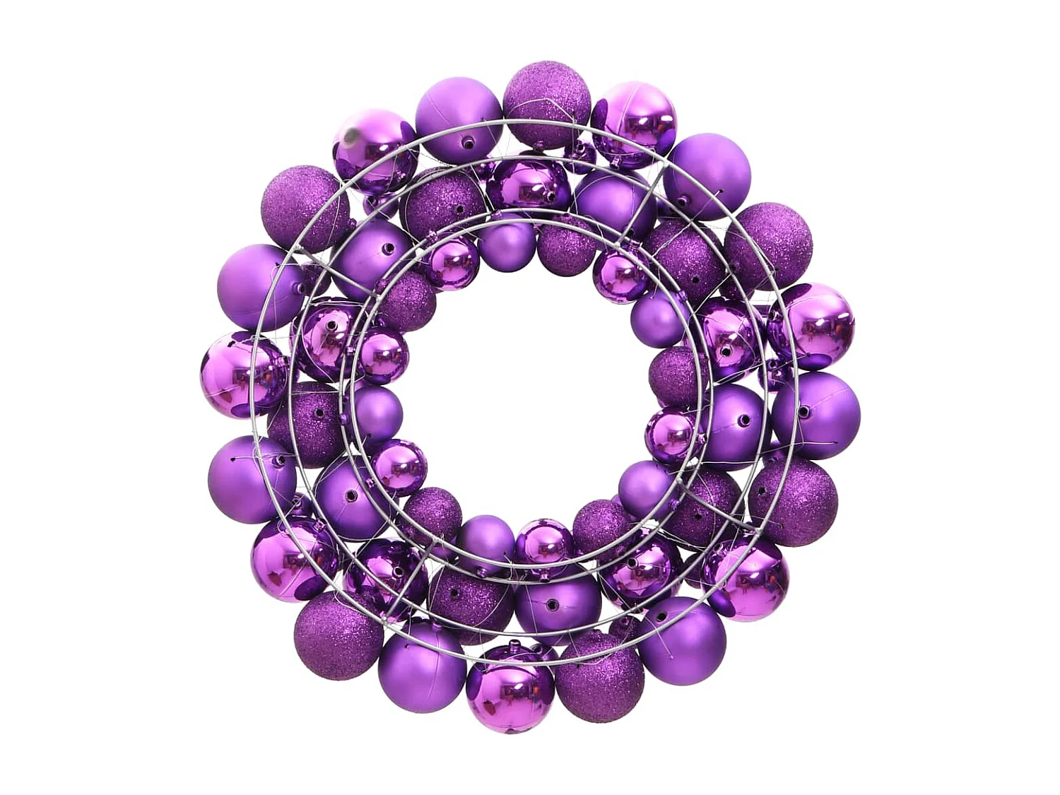 Guirlanda de Natal 45 cm poliestireno roxo