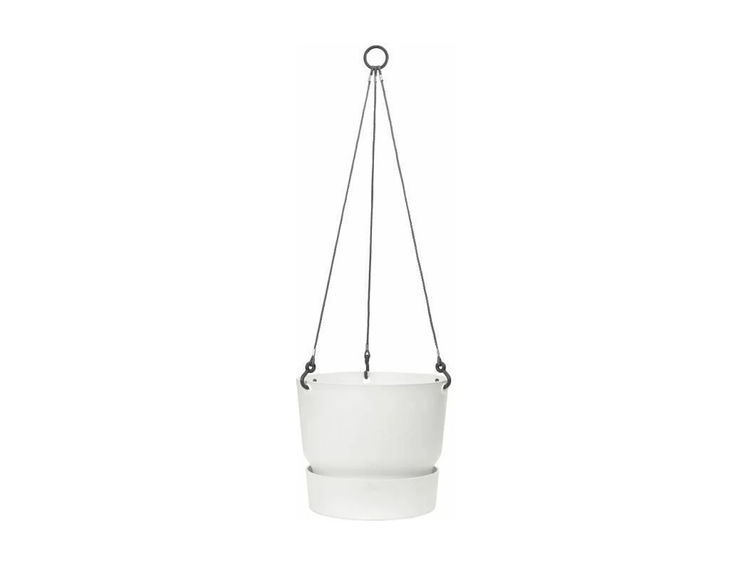 Hangende Bloempot Buiten Wit Ø 24 x H 20 cm ELHO Greenville Ophanging 24
