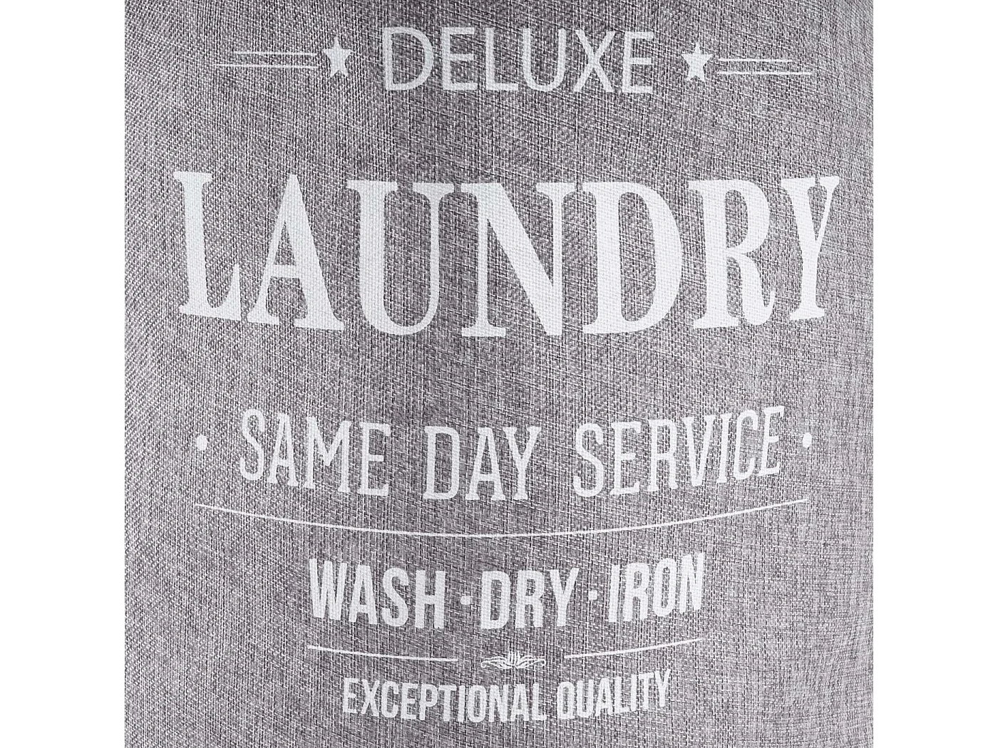 Collecteur de linge sale HWC-C34, Laundry, corbeille à linge avec cordelette, poignées, 55x39cm 65l - gris