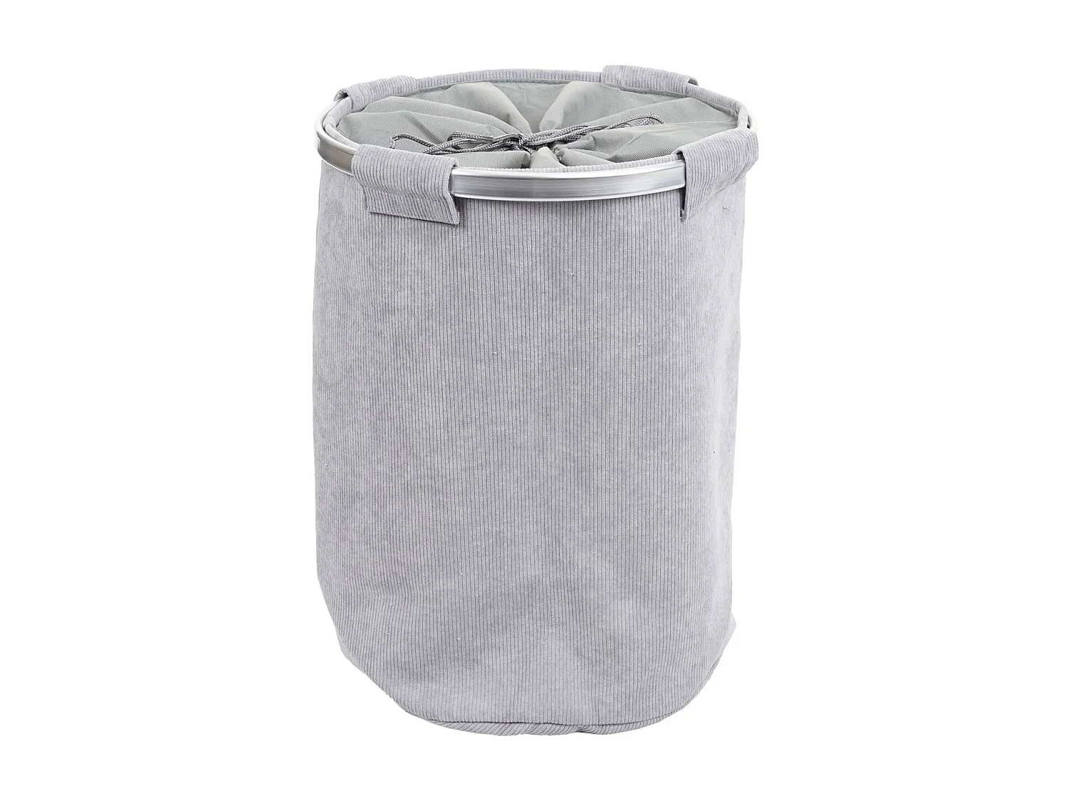 Bac à linge HWC-C34, Panier à linge boîte à linge sac à linge, 55x39cm 65l - cordon gris