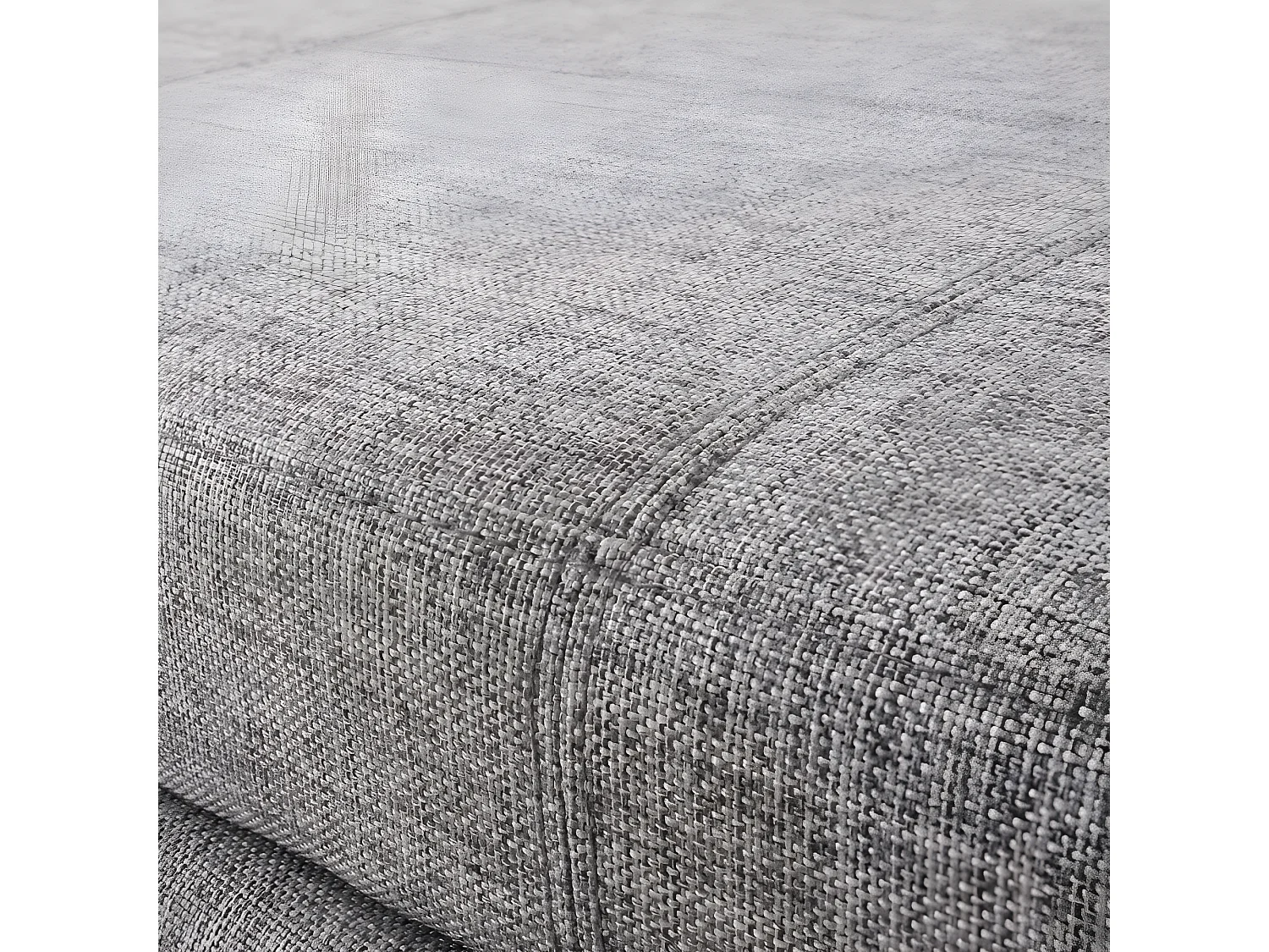 Banc banquette coffre de rangement Kriens XXL, 180x45x45cm, tissu, gris