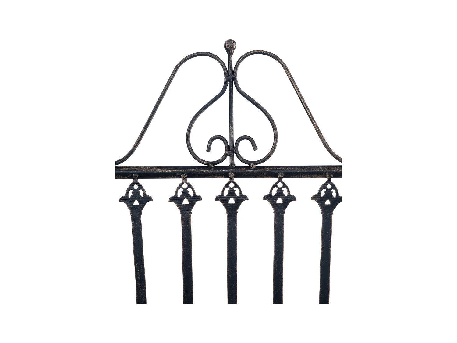 Lot de 2  Chaises de jardin - Métal & Métal - Bronze - Sadao