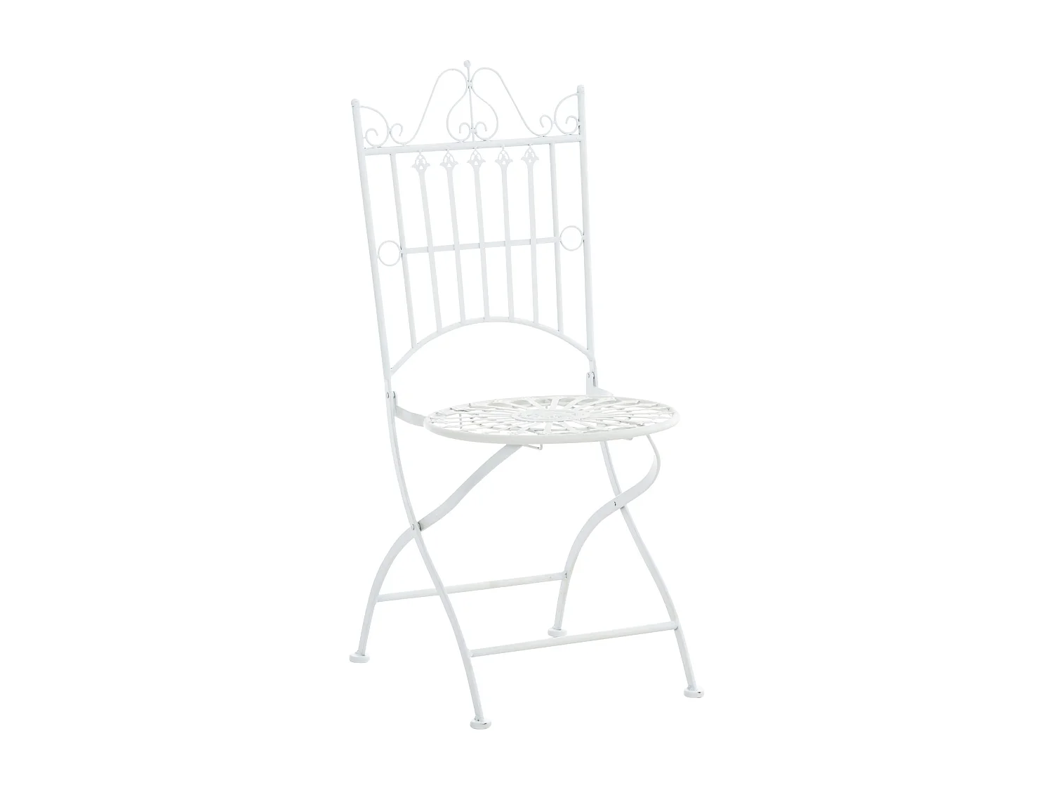 Chaises de jardin - Métal & Métal - Blanc - Sadao