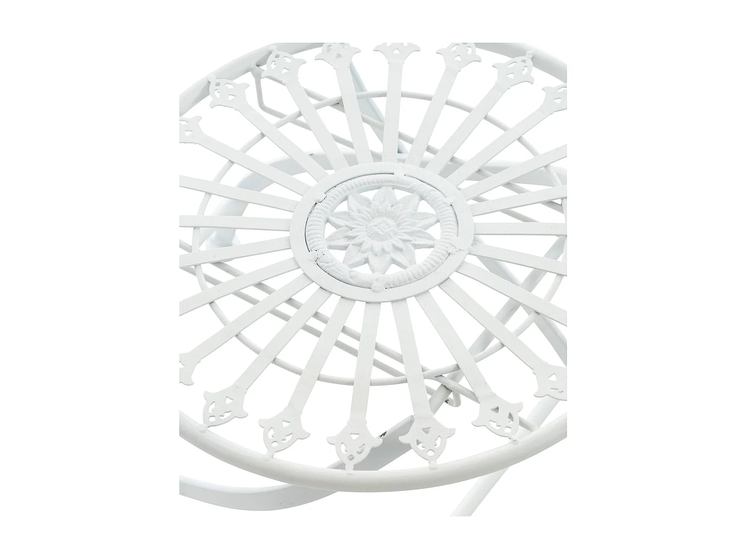 Chaises de jardin - Métal & Métal - Blanc - Sadao