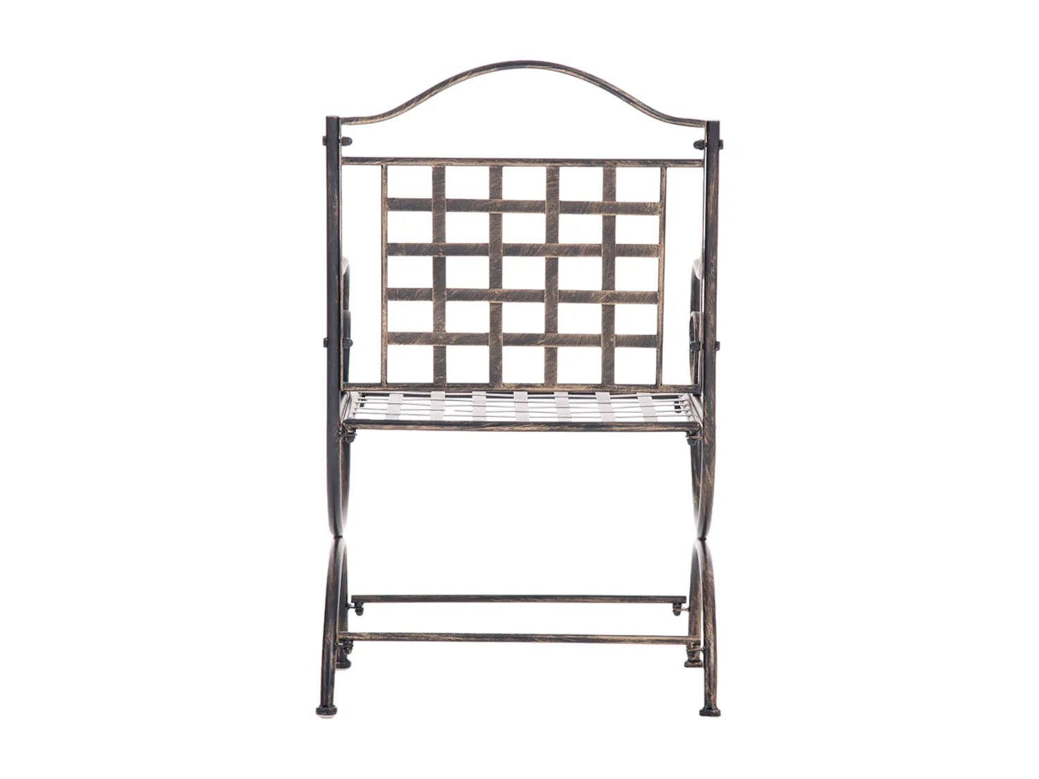 Lot de 4  Chaises de jardin - Métal & Métal - Bronze - Lotta
