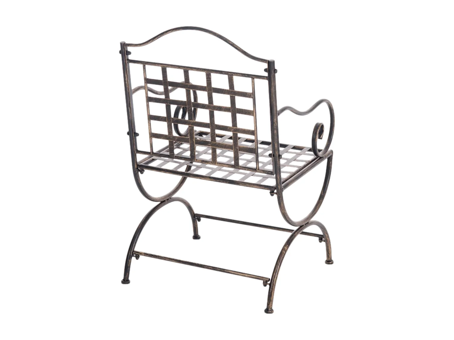 Lot de 4  Chaises de jardin - Métal & Métal - Bronze - Lotta