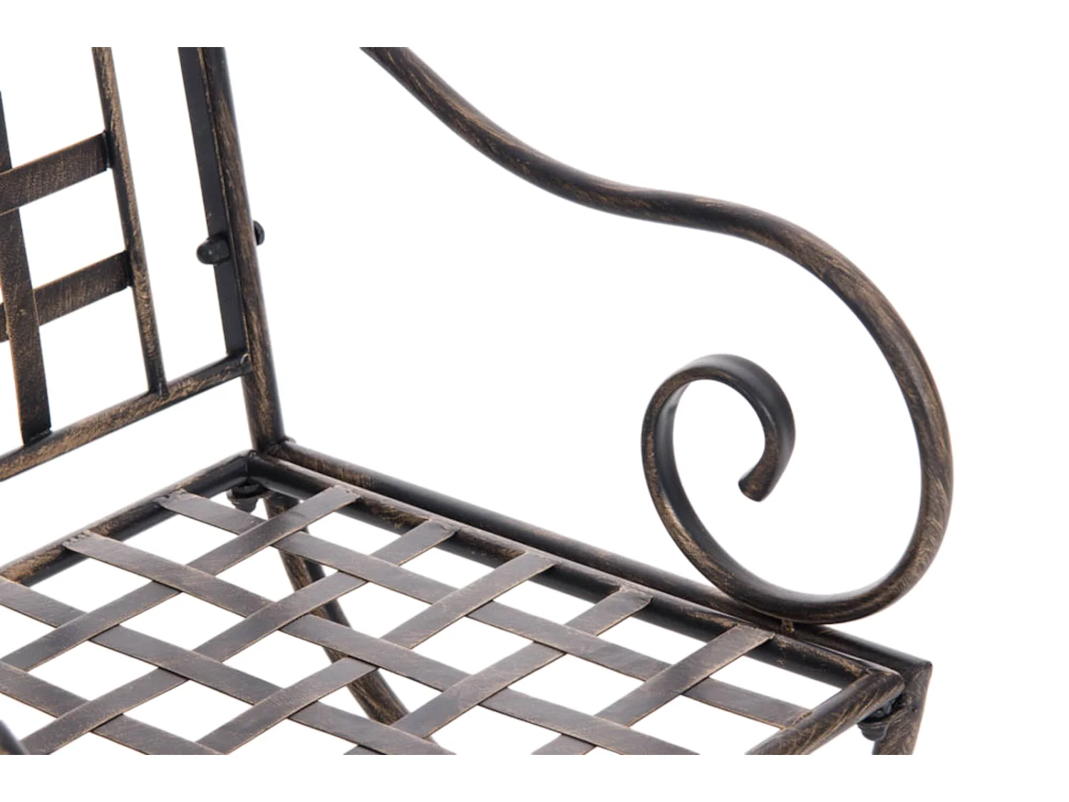 Lot de 4  Chaises de jardin - Métal & Métal - Bronze - Lotta