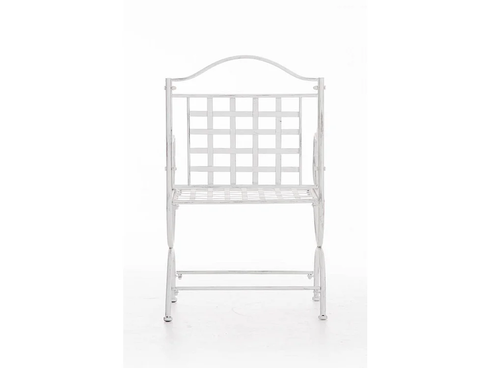 Chaises de jardin - Métal - Blanc antique - Lotta