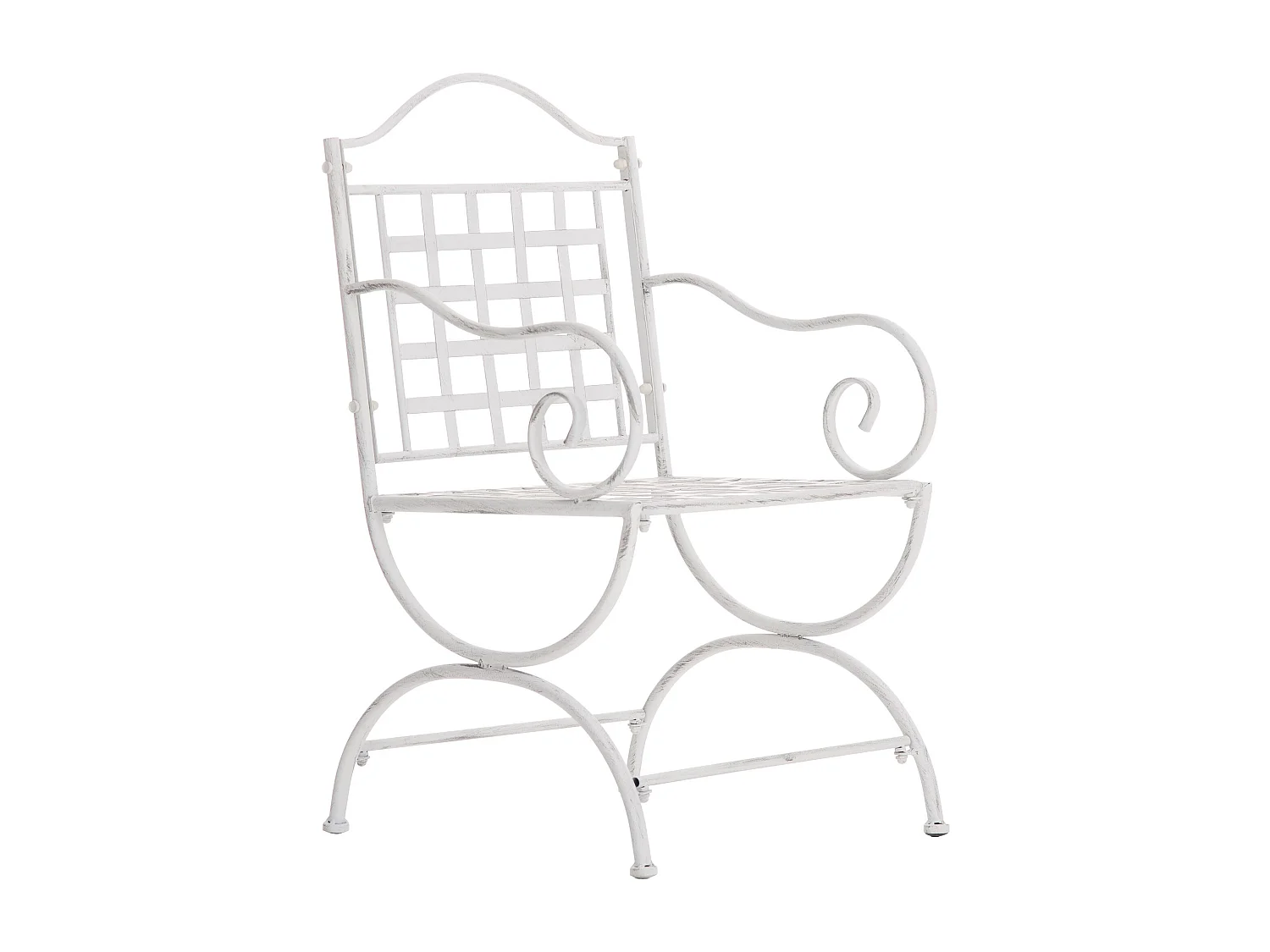 Chaises de jardin - Métal - Blanc antique - Lotta