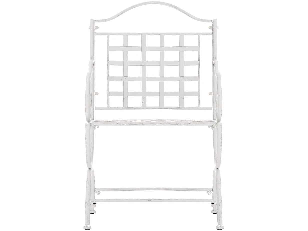 Chaises de jardin - Métal - Blanc antique - Lotta
