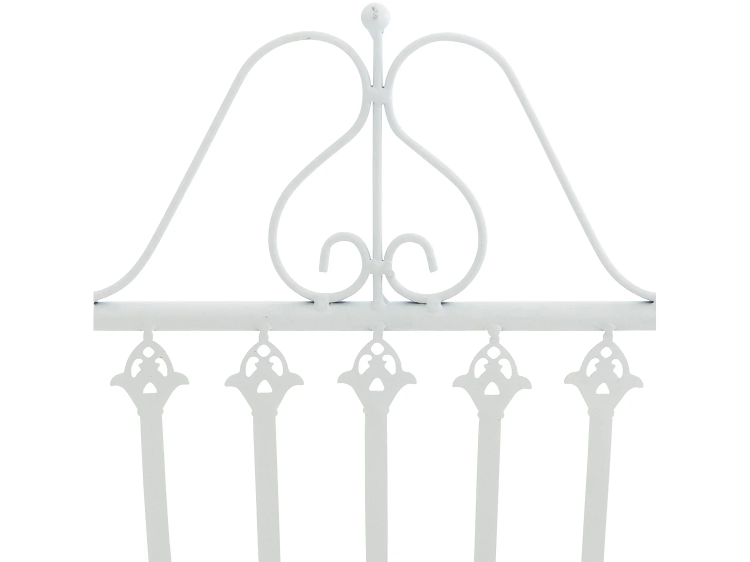 Lot de 2  Chaises de jardin - Métal - Blanc - Sadao