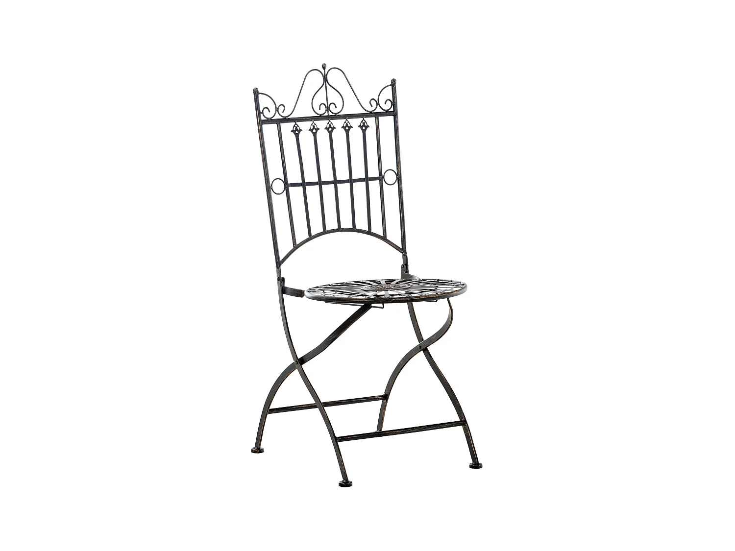 Chaises de jardin - Métal & Métal - Bronze - Sadao