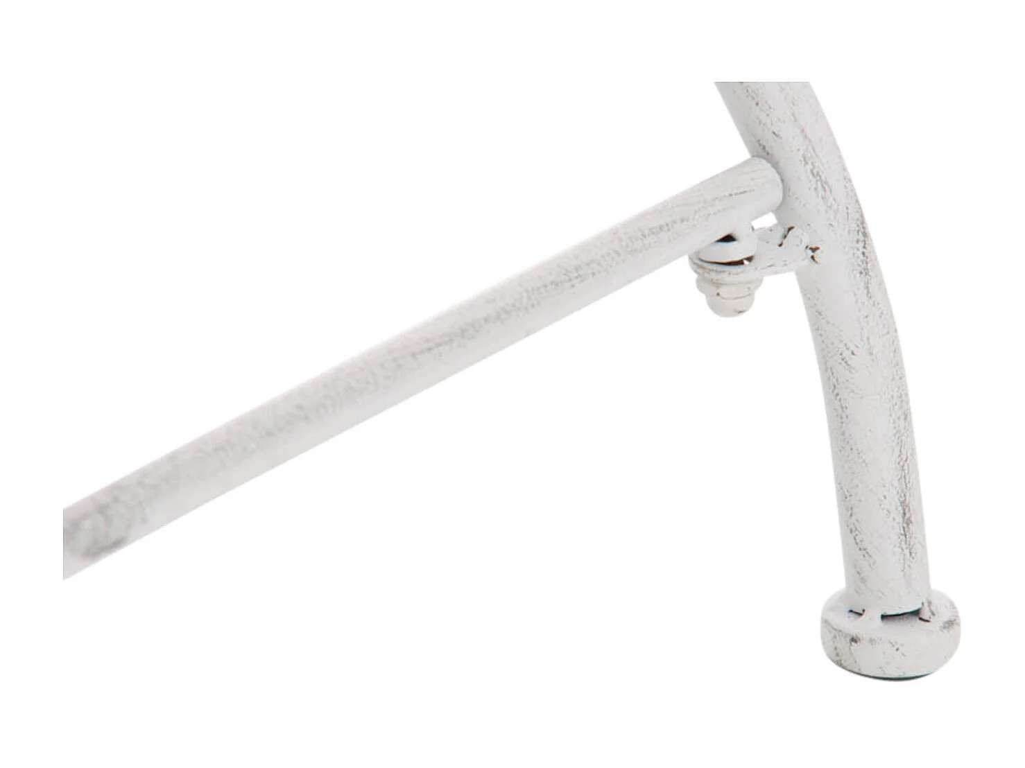 Lot de 4  Chaises de jardin - Métal - Blanc antique - Lotta