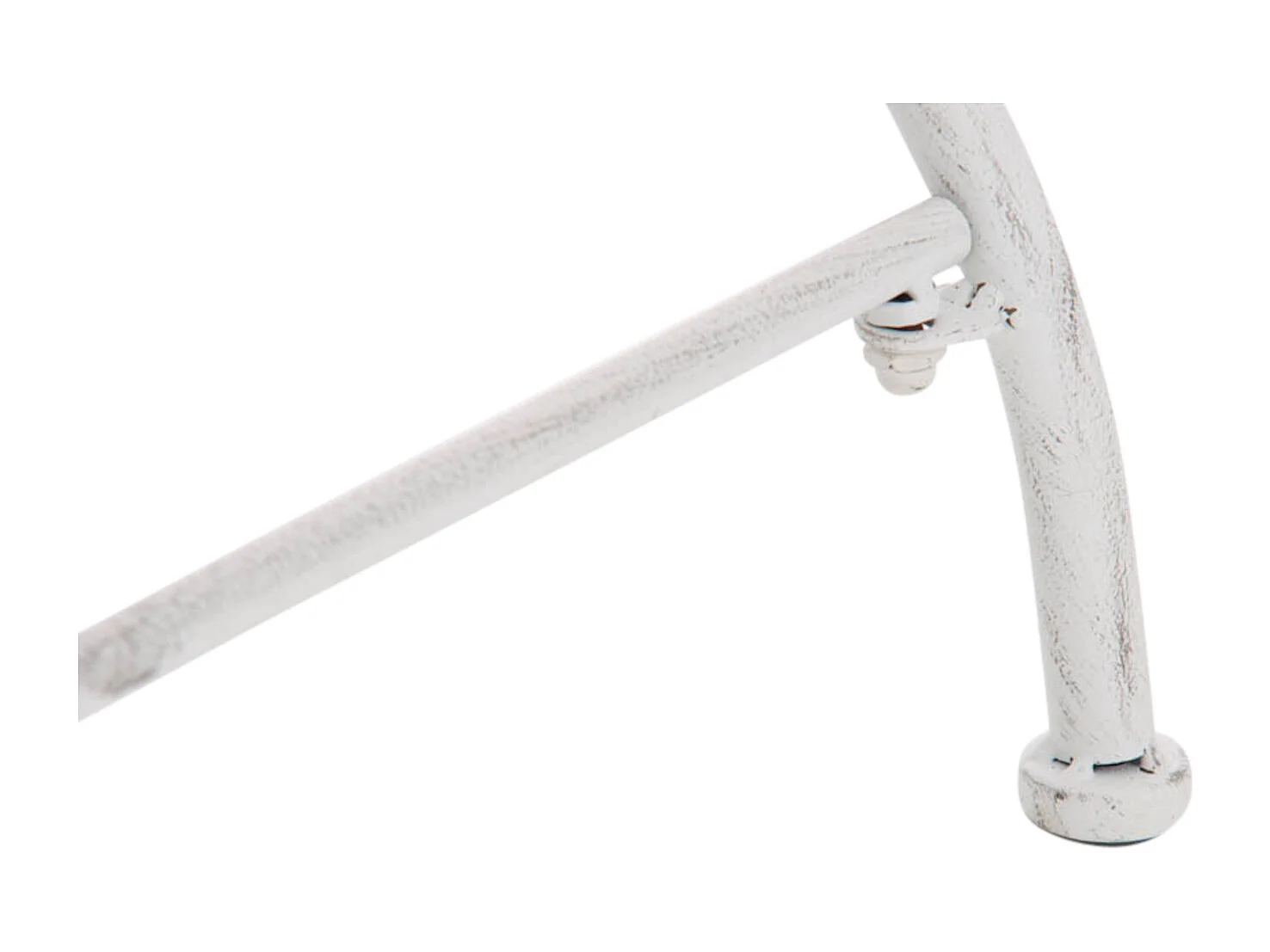 Lot de 4  Chaises de jardin - Métal - Blanc antique - Lotta