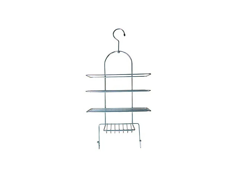 Étagère de douche suspendue chromée MSV - 25x53x11cm