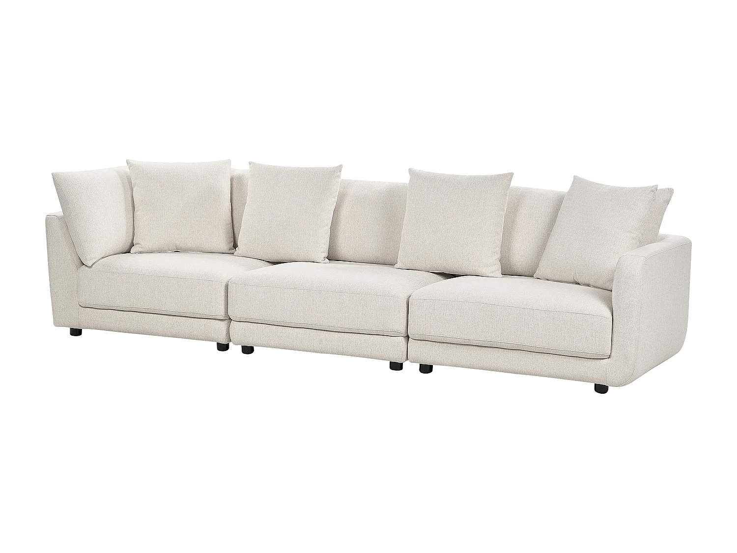 Sofá SIGTUNA Tela Blanco crema 3 plazas