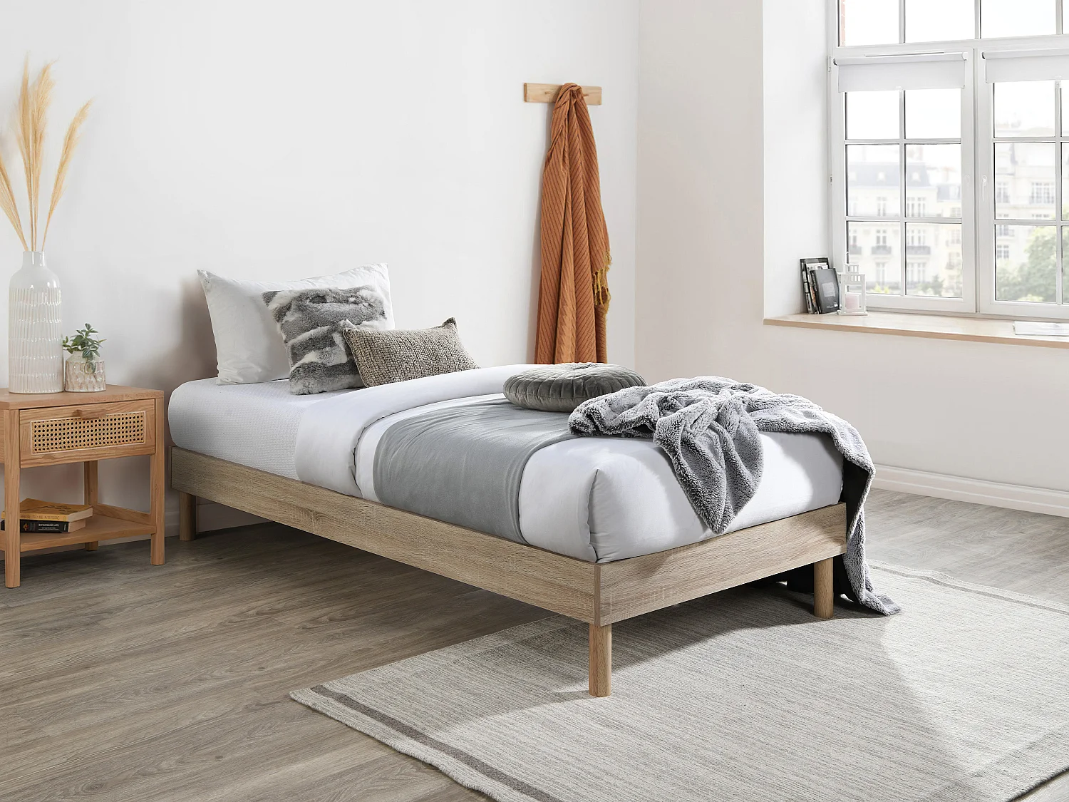 Ribbotten 90 x 190 cm - Ljus naturlig - MUCHIGAN från YSMÉE