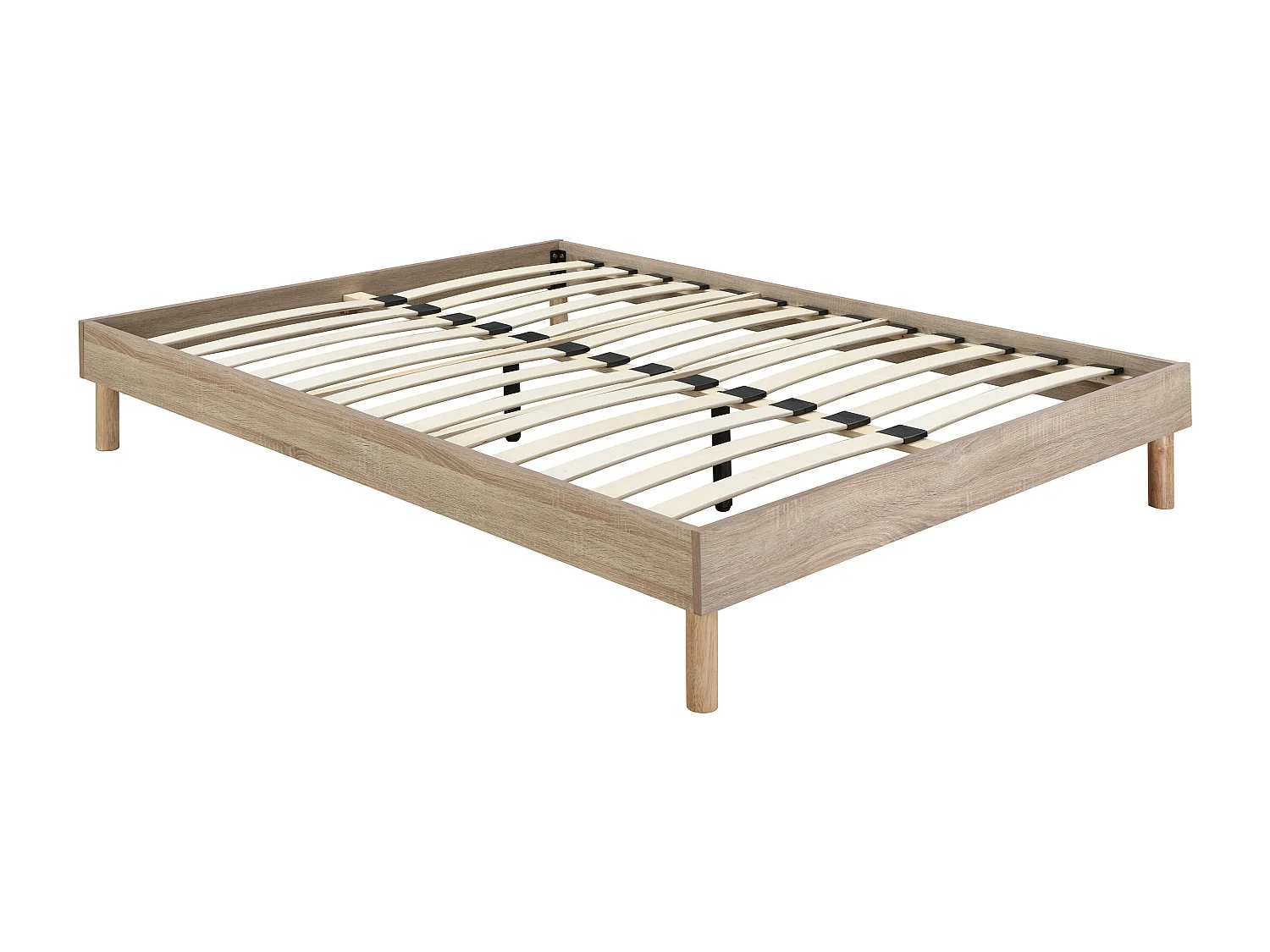 Estrado de ripas 140x190 cm natural claro - MUCHIGAN de YSMÉE