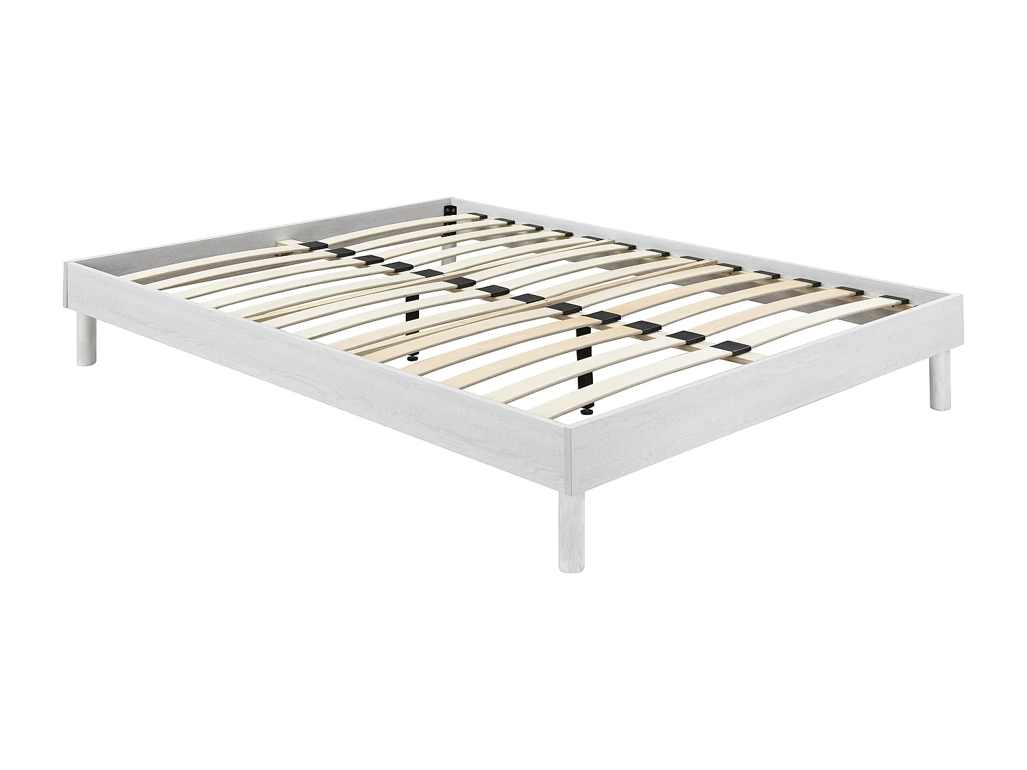 Sommier à lattes 160 x 200 cm - Blanc - MUCHIGAN de YSMÉE