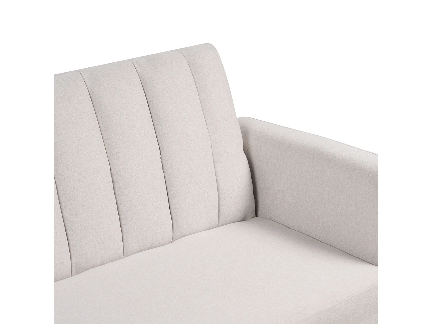 Sofá cama VIMMERBY Tela Beige 3 plazas