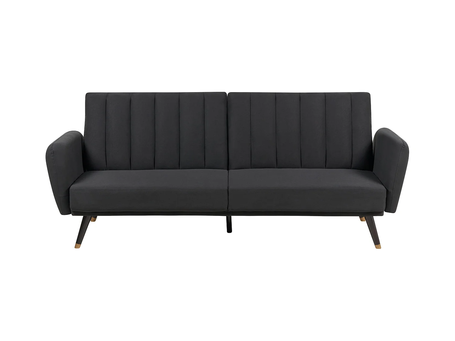 Divano letto VIMMERBY Tessuto Nero 3 posti