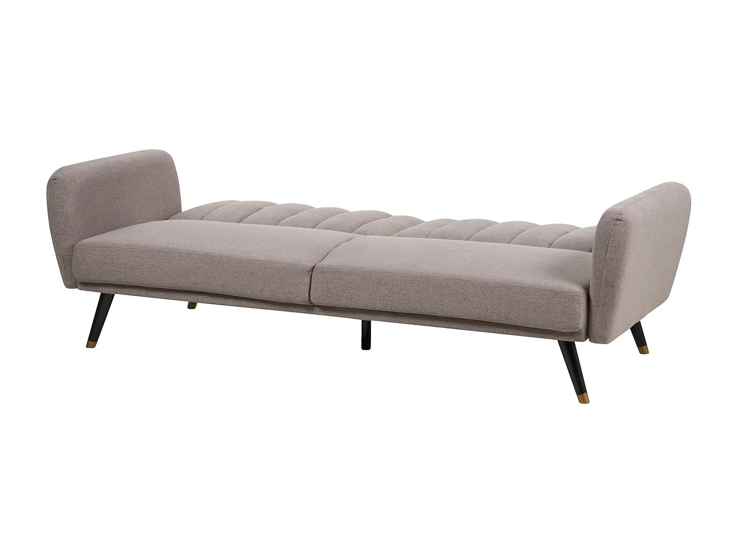 Sofá-cama VIMMERBY Tecido Castanho claro 3 lugares