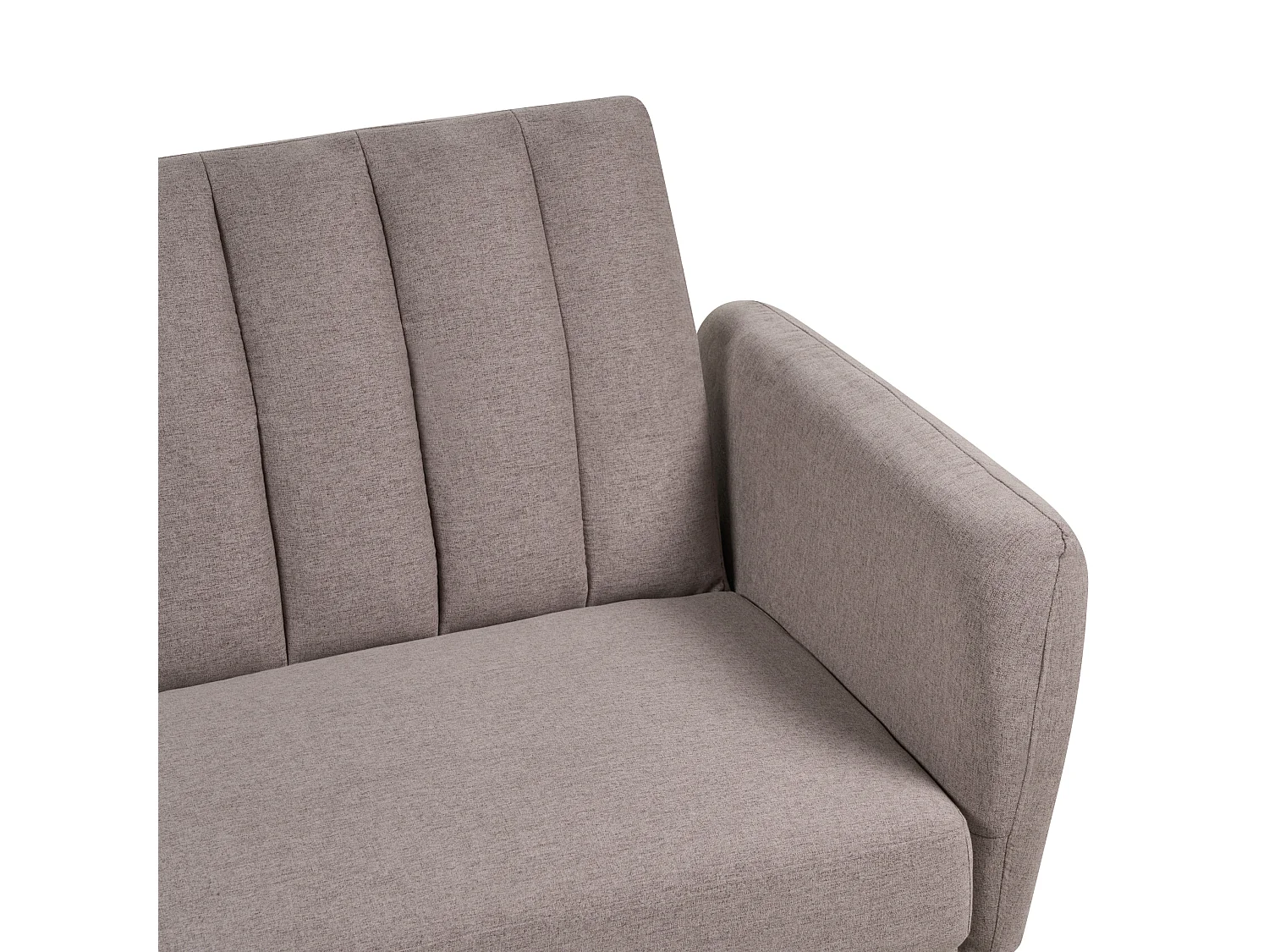 Sofá-cama VIMMERBY Tecido Castanho claro 3 lugares