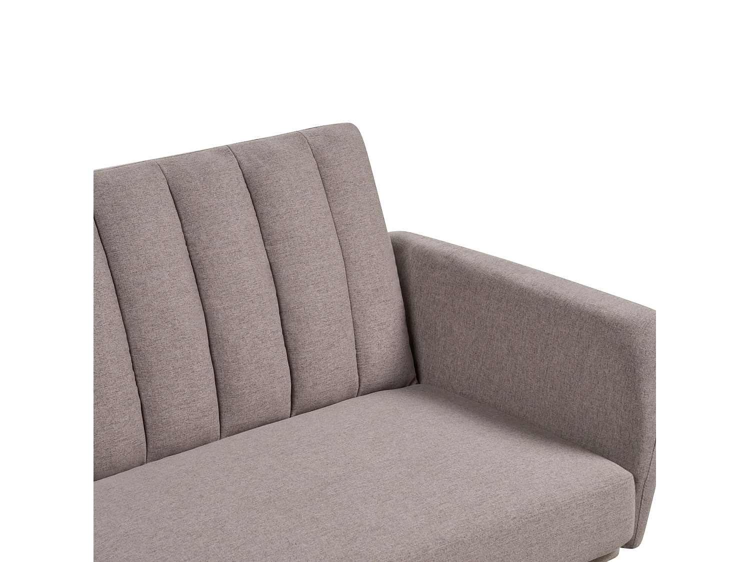 Sofá-cama VIMMERBY Tecido Castanho claro 3 lugares