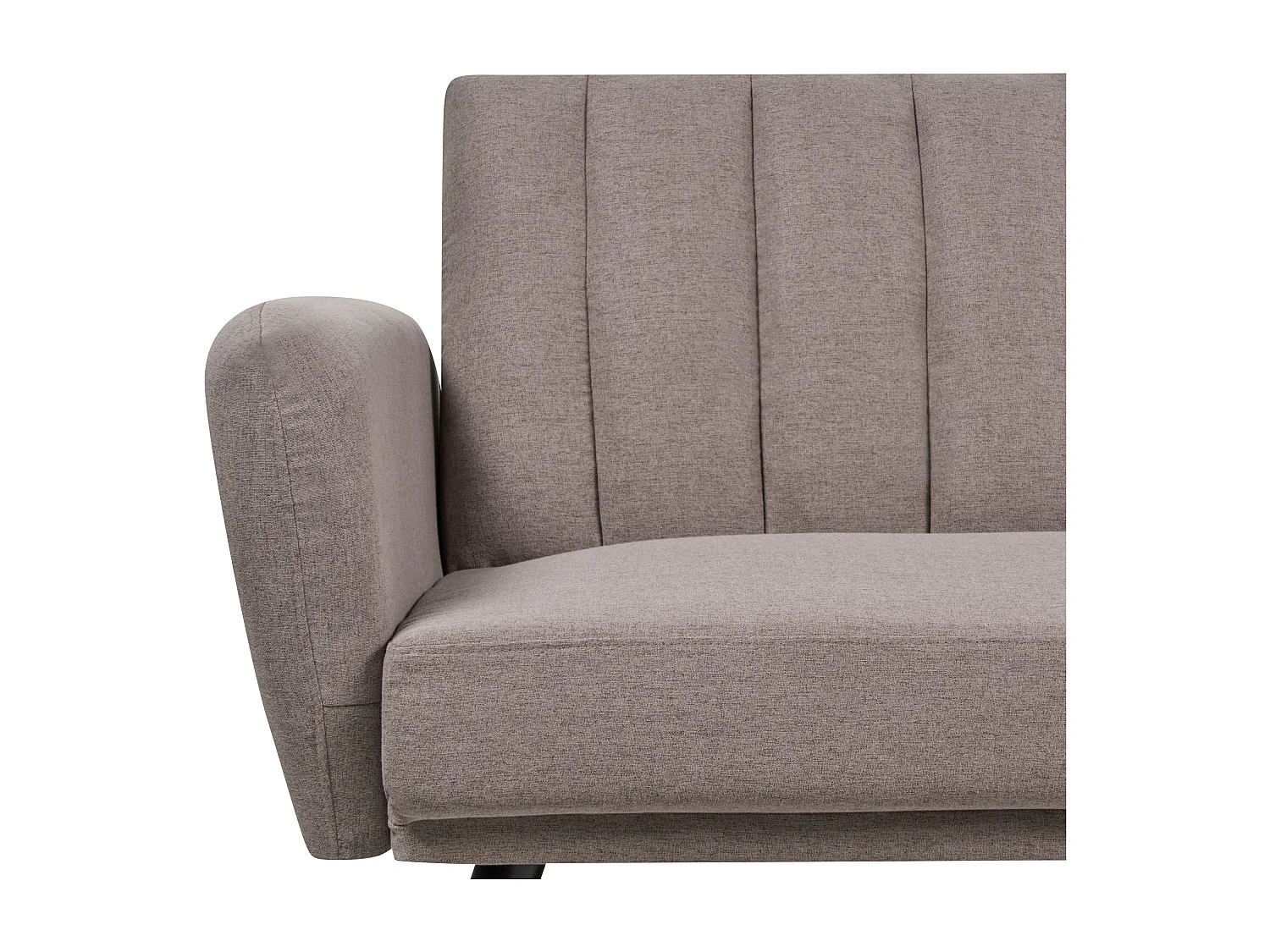 Canapé-lit 3 places VIMMERBY Tissu Marron clair