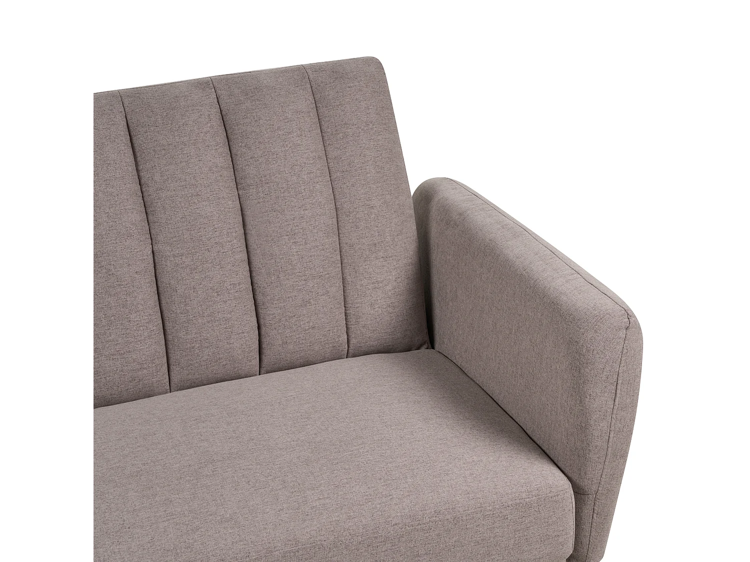 Canapé-lit 3 places VIMMERBY Tissu Marron clair