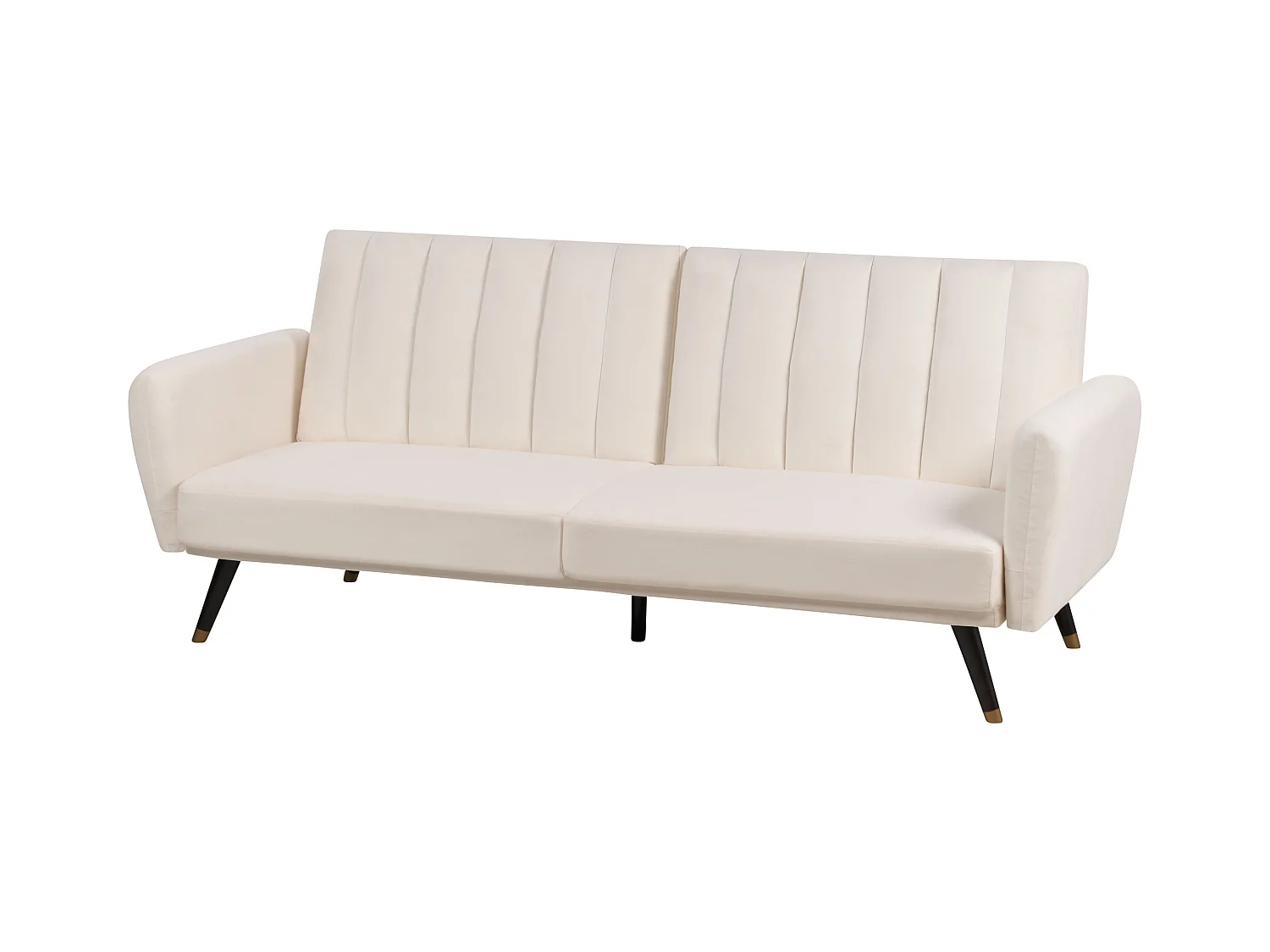 Schlafsofa VIMMERBY Stoff Hellbeige 3-Sitzer