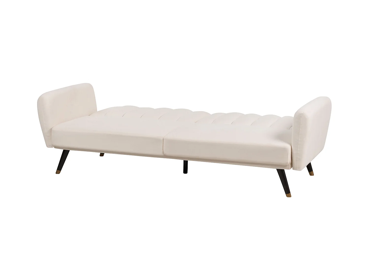 Schlafsofa VIMMERBY Stoff Hellbeige 3-Sitzer