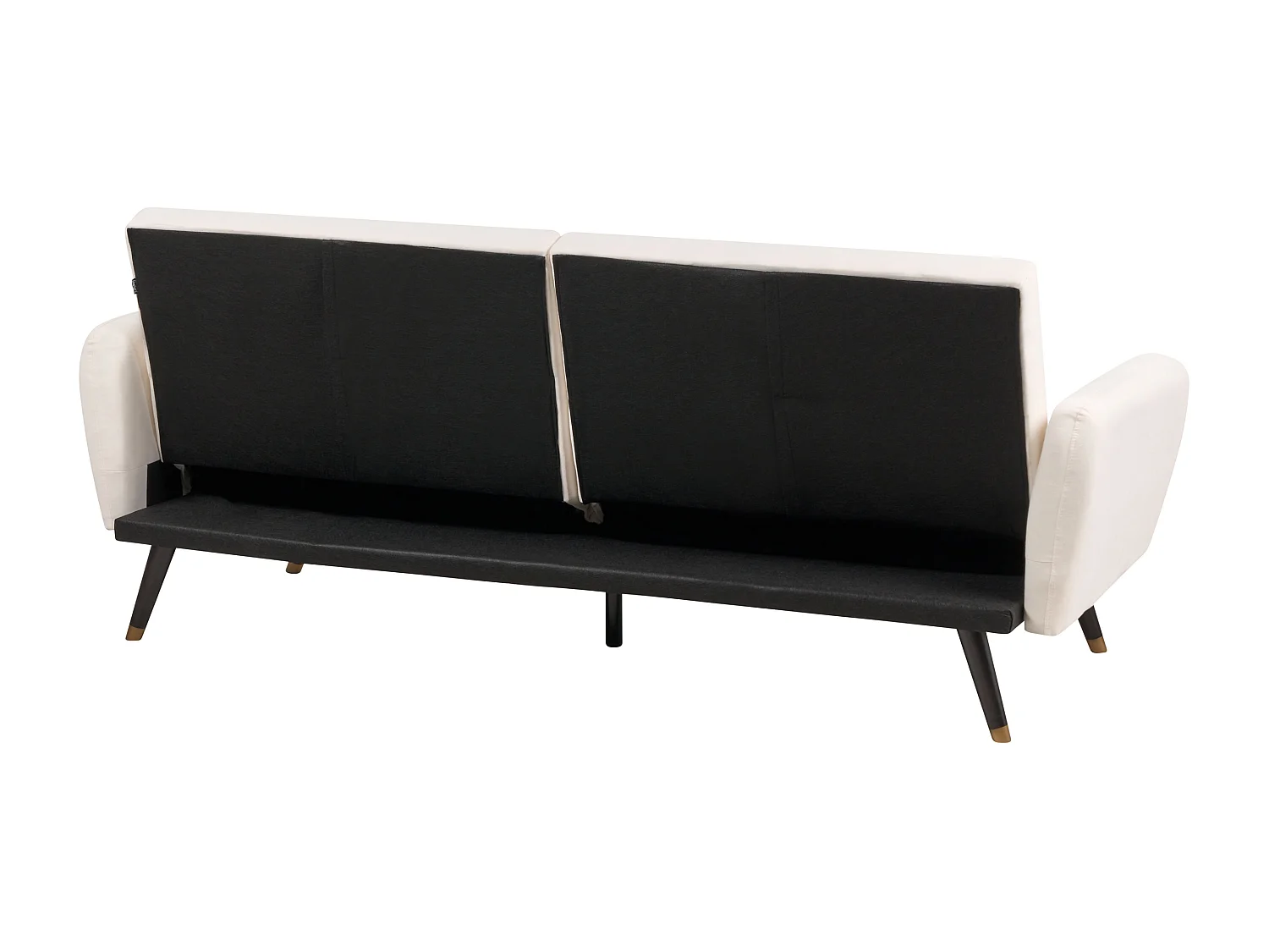 Divano letto VIMMERBY Tessuto Beige chiaro 3 posti