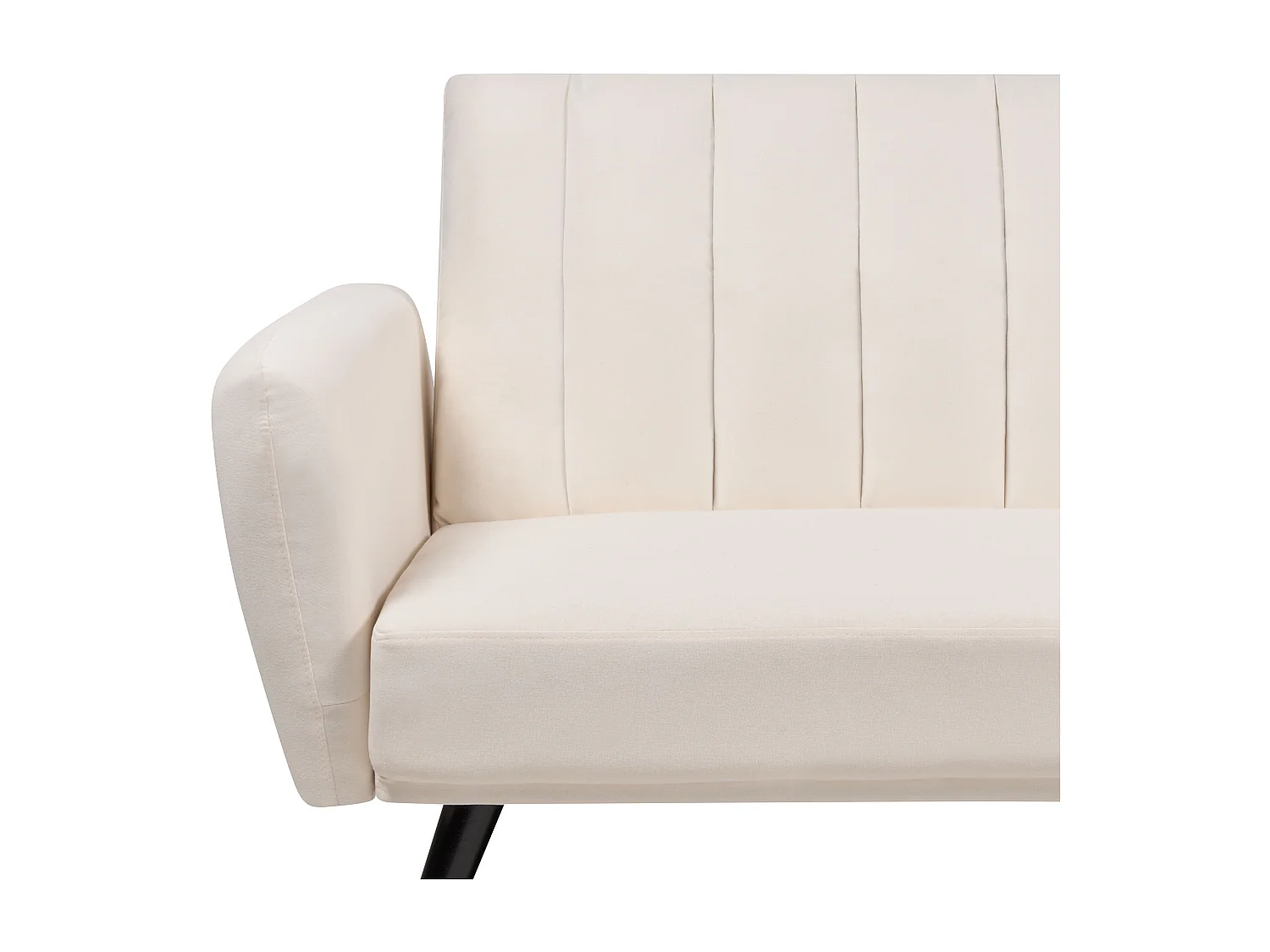 Divano letto VIMMERBY Tessuto Beige chiaro 3 posti