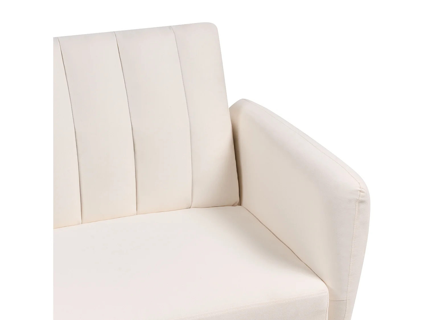 Divano letto VIMMERBY Tessuto Beige chiaro 3 posti