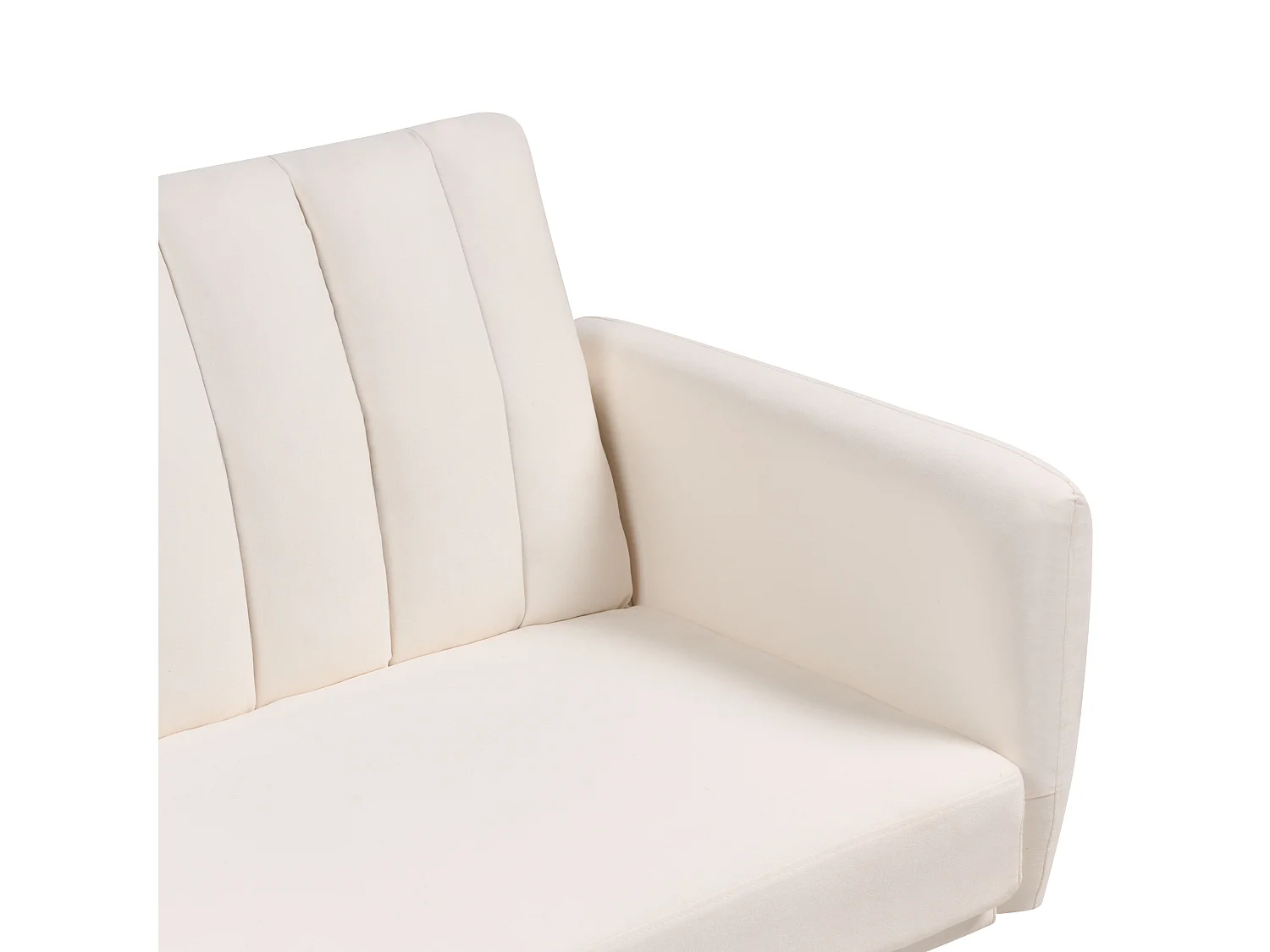 Divano letto VIMMERBY Tessuto Beige chiaro 3 posti