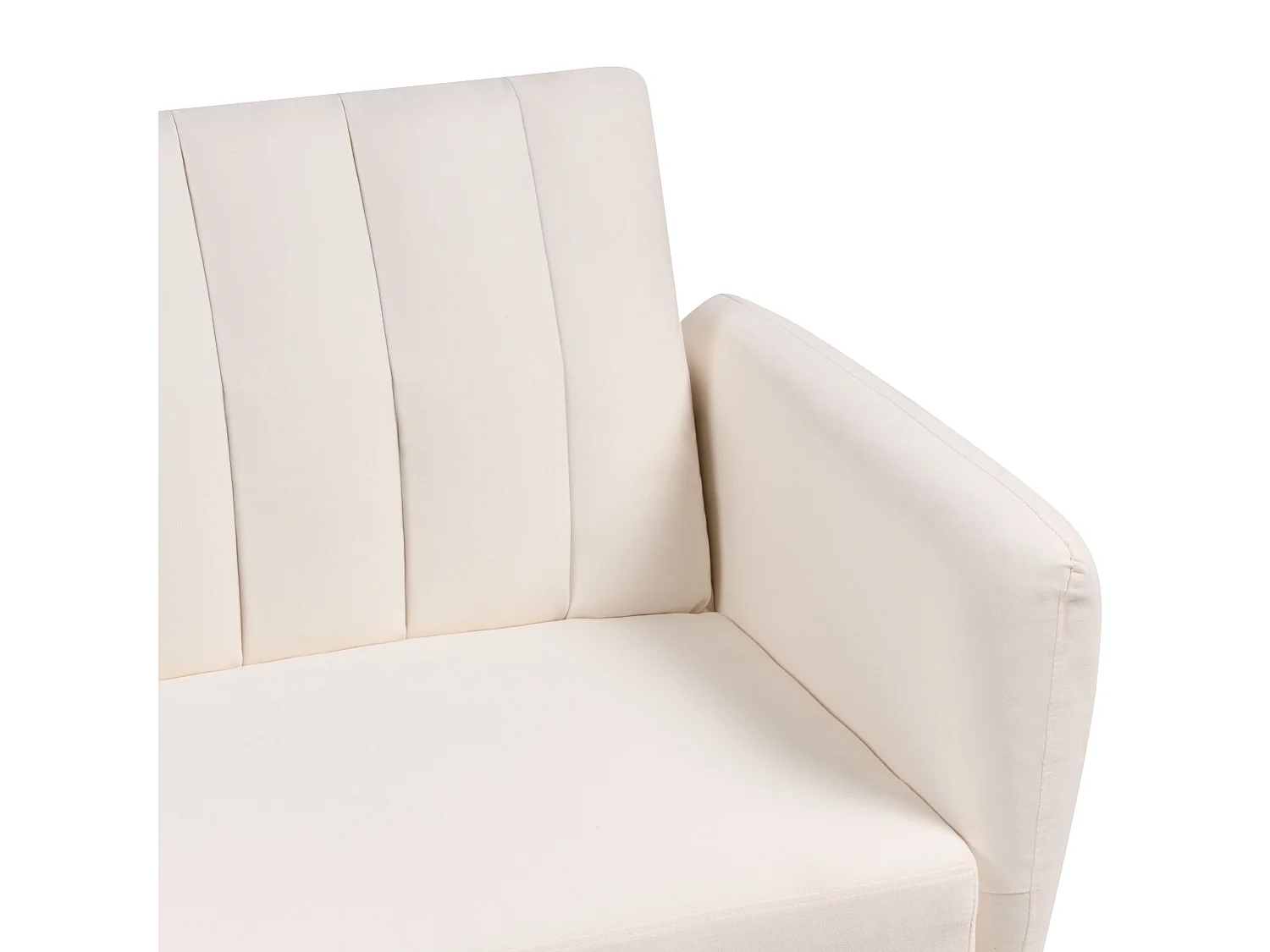 Slaapbank VIMMERBY Stof Lichtbeige 3-zitter