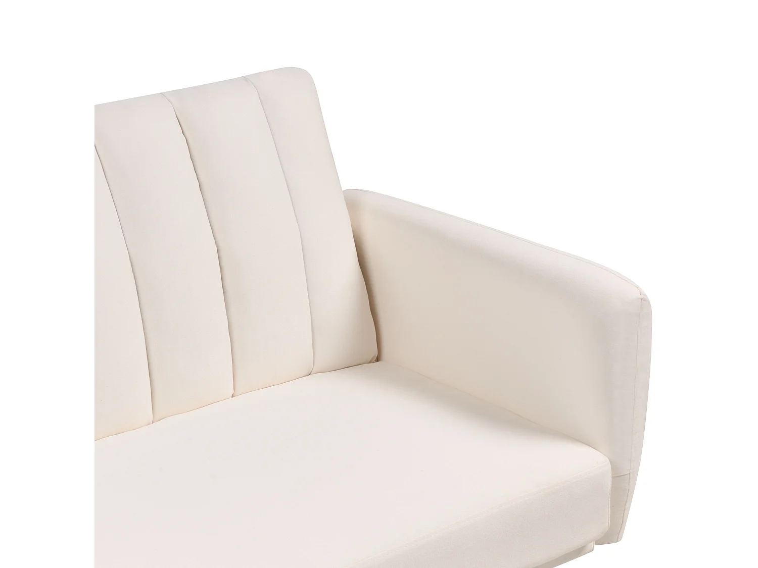 Slaapbank VIMMERBY Stof Lichtbeige 3-zitter