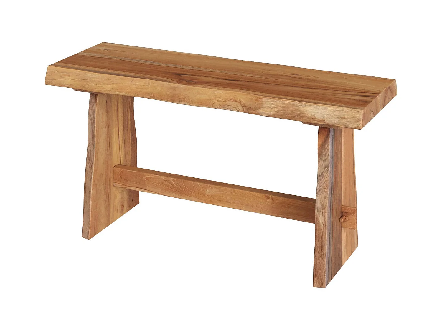 Banc 2 places en bois de teck recyclé 90 cm - Vic