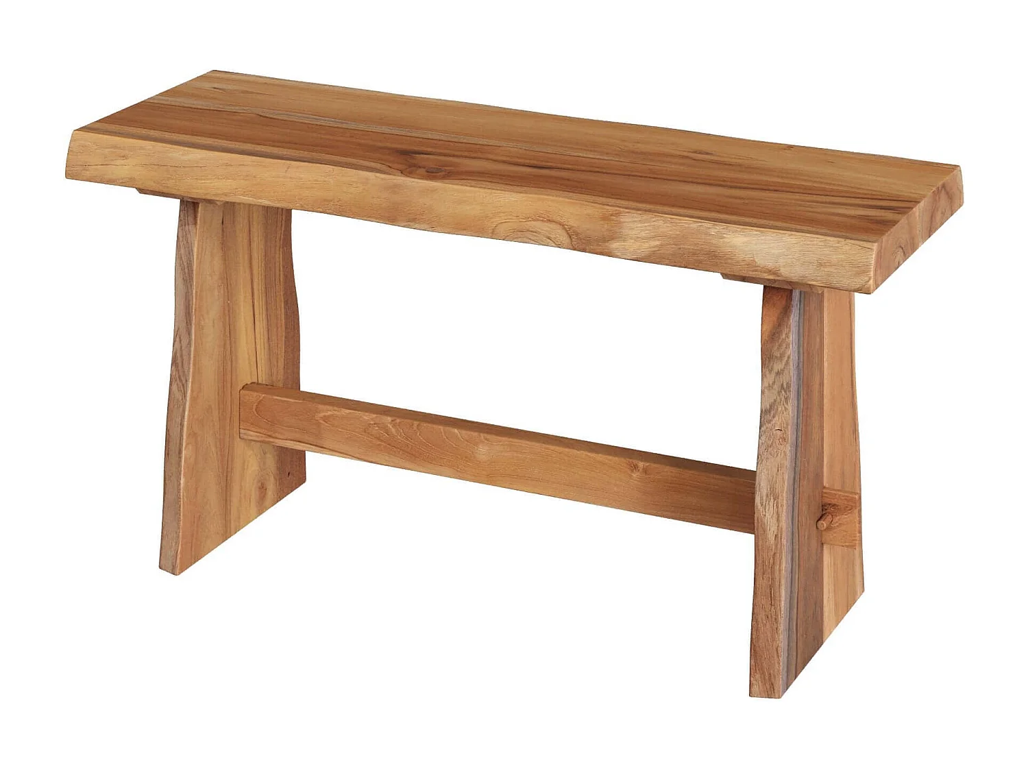 Banc 2 places en bois de teck recyclé 90 cm - Vic