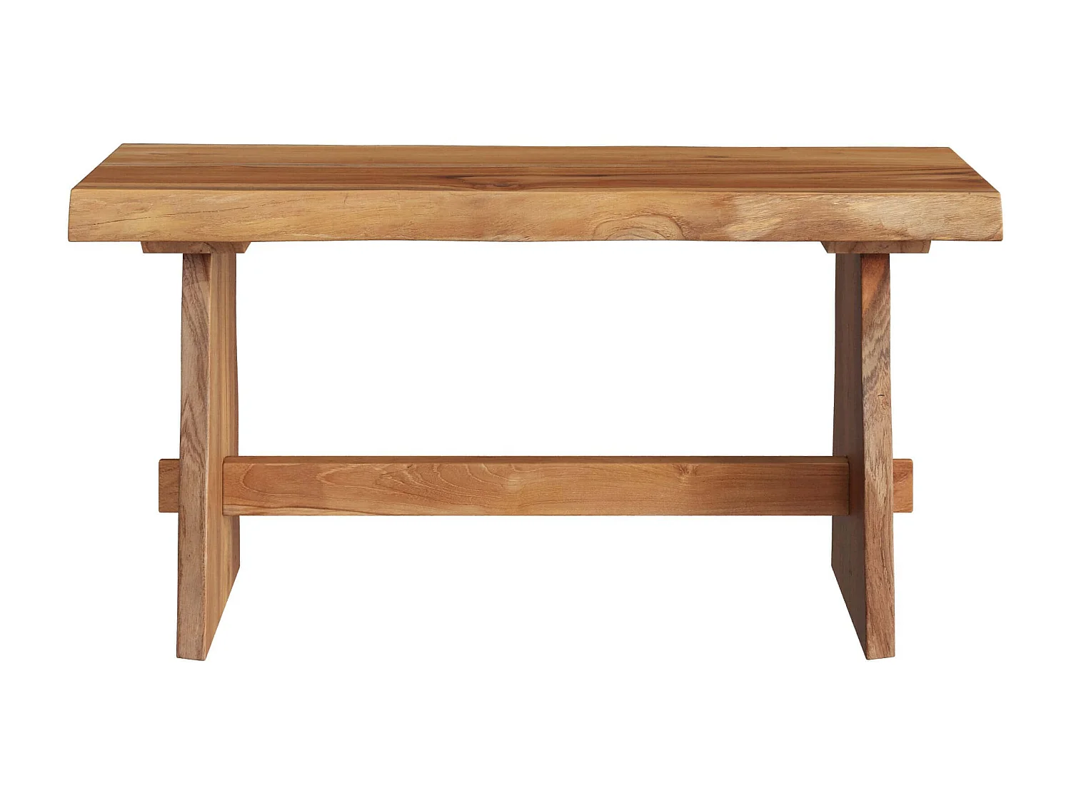 Banc 2 places en bois de teck recyclé 90 cm - Vic