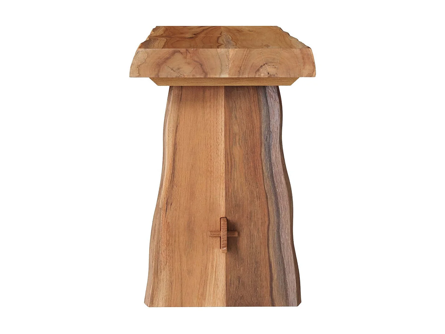 Banc 2 places en bois de teck recyclé 90 cm - Vic