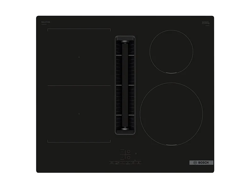 Bosch Serie 4 PVS611B16E piano cottura Nero Da incasso 59.2 cm Piano cottura a induzione 4 Fornelli Cappa da incasso