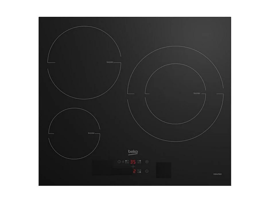 Table a Induction BEKO HII63405MT - 3 plaques de cuisson - Noir