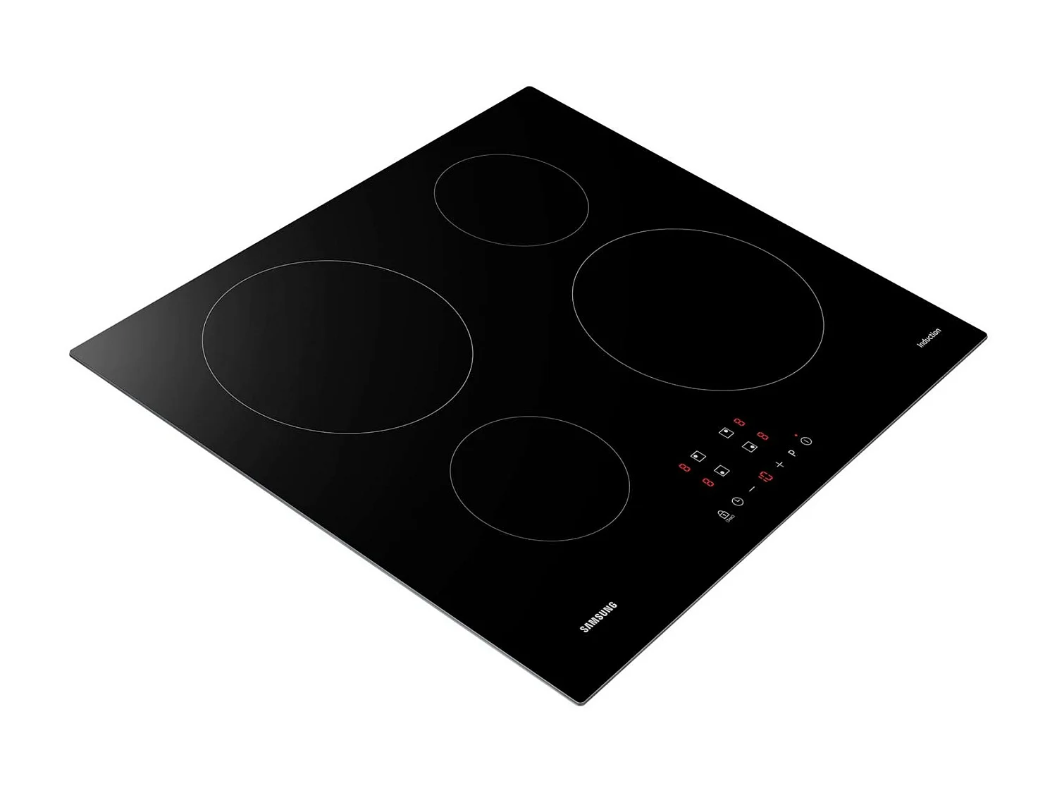 Samsung Table de cuisson induction 60cm 4 feux 7200w noir - nz64m3nm1bb