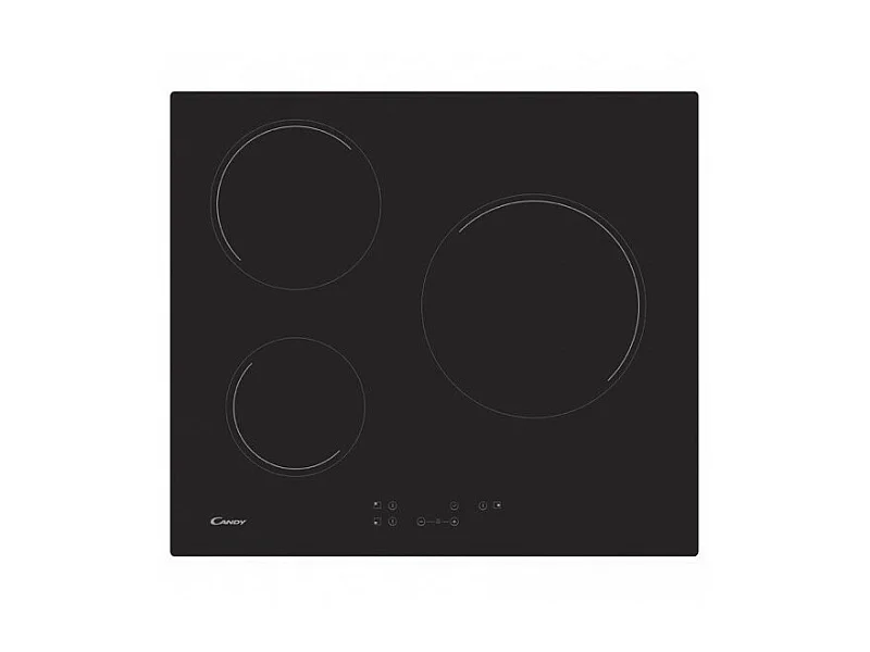 Plaque vitrocéramique CANDY 60cm, CH63CT