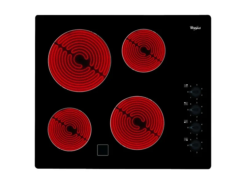 Plaque vitrocéramique WHIRLPOOL 6200W 56cm, 121852